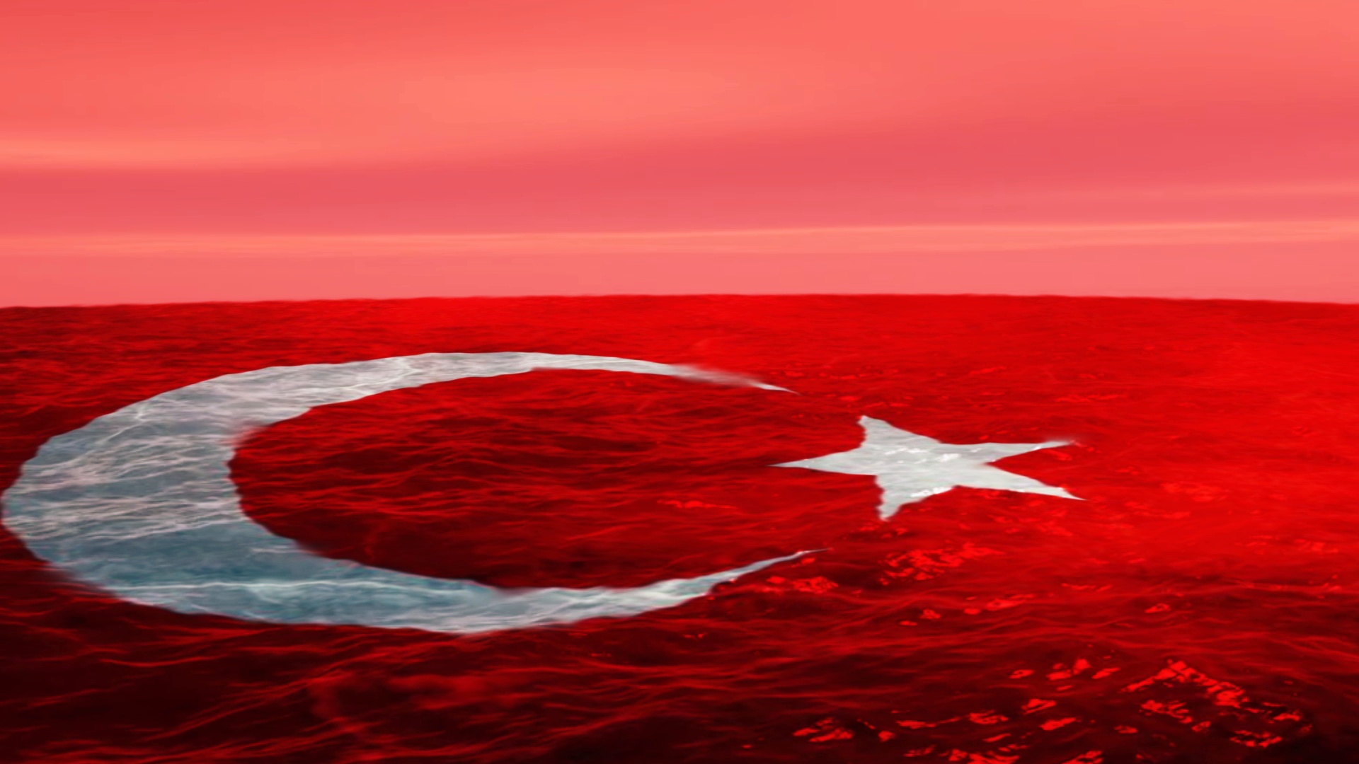 Turkish Flag Animation Hd 4k Stock Footage - Turkish Flag Gif , HD Wallpaper & Backgrounds