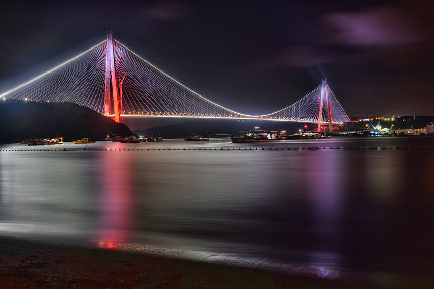 Third Bridge And At Istanbul Istanbul Bridge Landscape - Cable-stayed Bridge , HD Wallpaper & Backgrounds