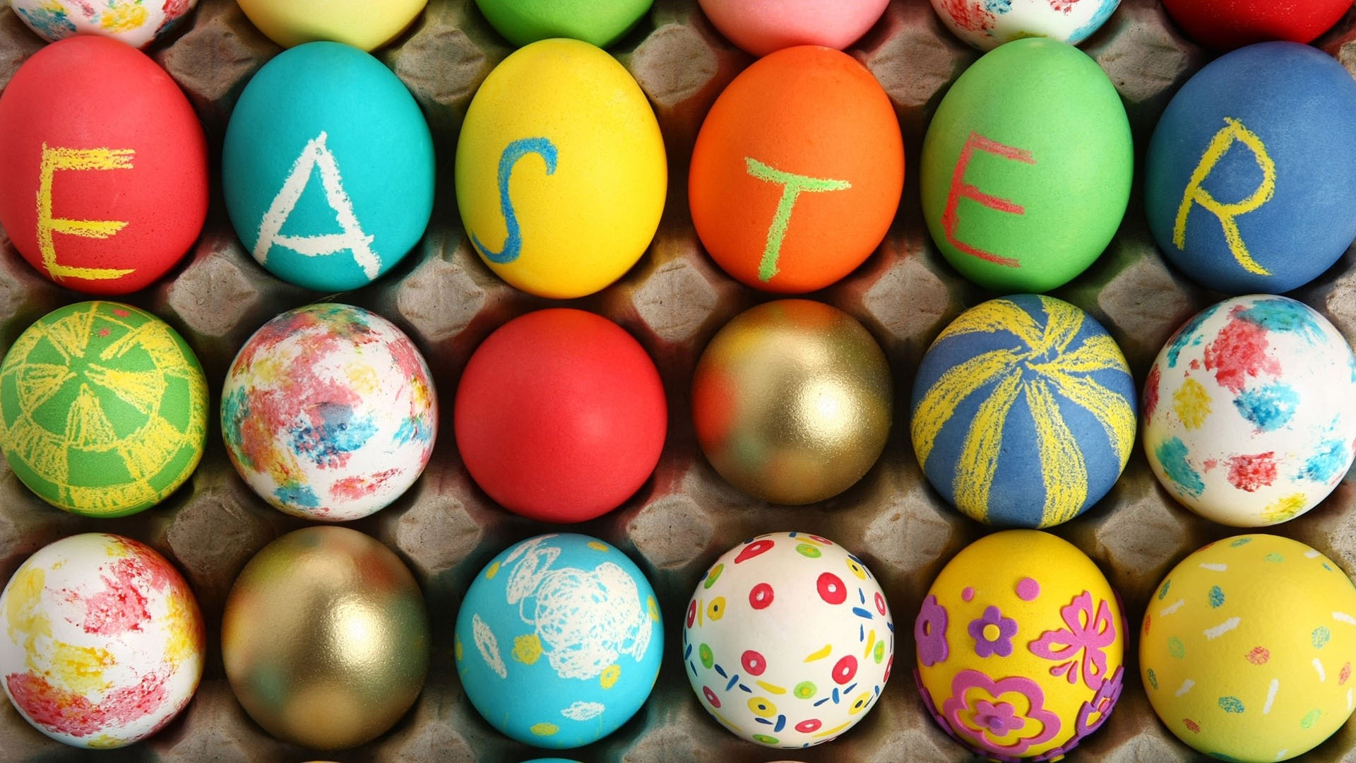 Happy Easter Nedir Easter Wallpaper Holiday Wallpaper - Easter Eggs , HD Wallpaper & Backgrounds