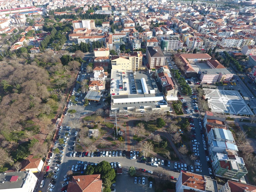 Çarşı, Yaşam Merkezi Ve Otopark Ile Yakın Çevresi Ulusal - Aerial Photography , HD Wallpaper & Backgrounds