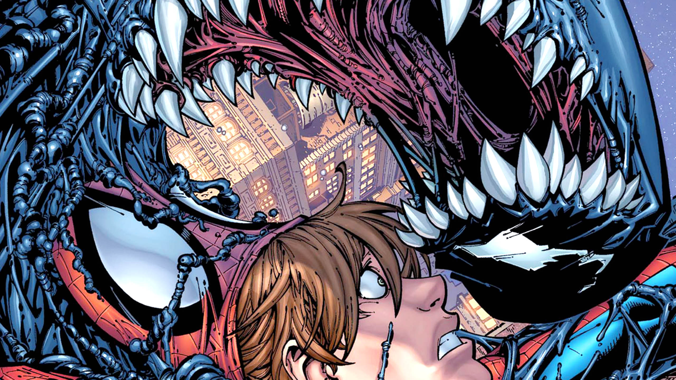 Wallpaper Spiderman Bergerak - Marvel Adventures Spider Man Venom , HD Wallpaper & Backgrounds