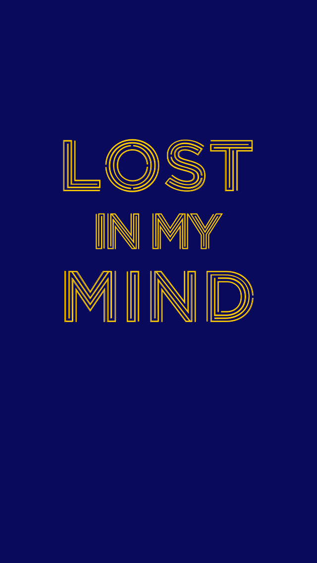 Lost In My Mind - Calligraphy , HD Wallpaper & Backgrounds