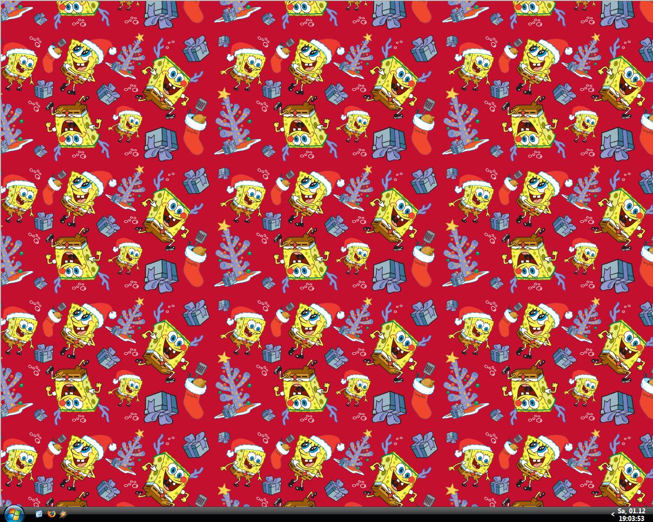Christmas Wallpaper Spongebob , HD Wallpaper & Backgrounds
