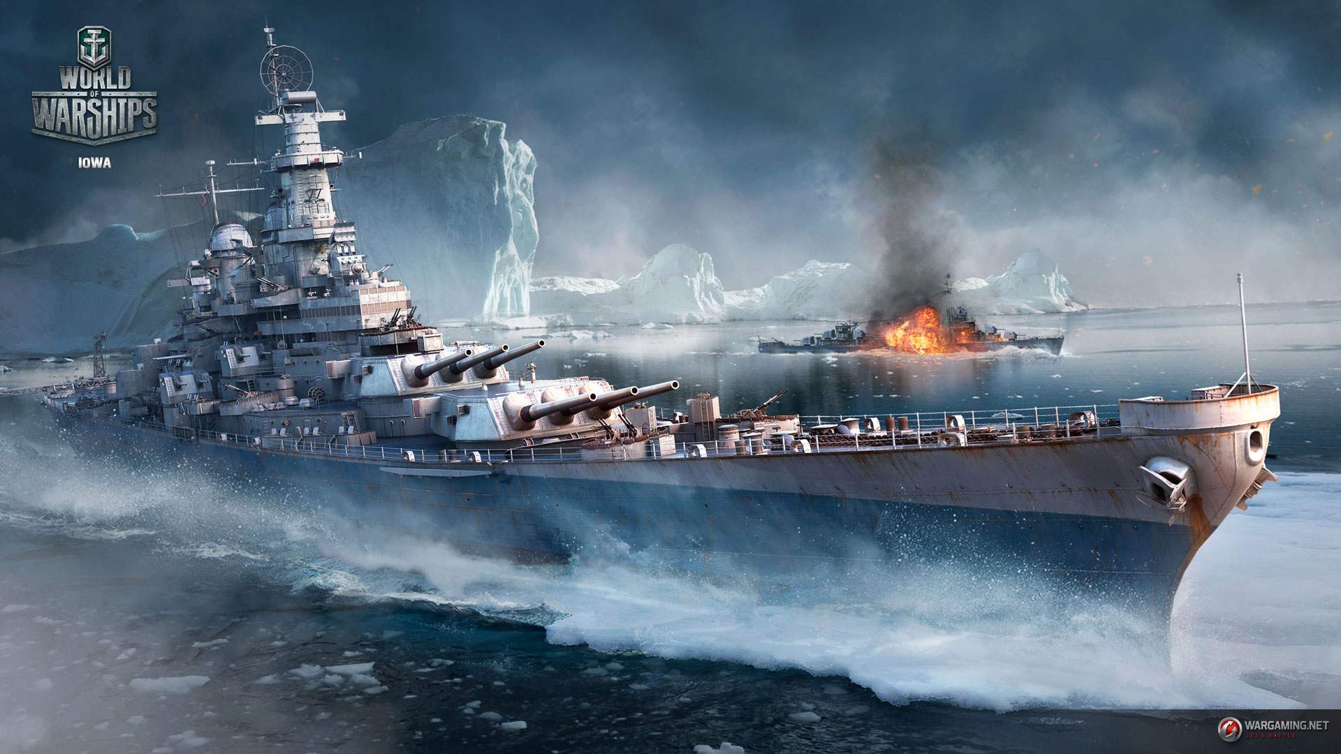 World Of Warships Wallpaper 3 - World Of Warships Iowa , HD Wallpaper & Backgrounds