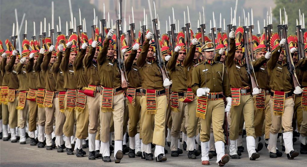 Members Of Delhi Police Contingent For The Republic - Republic Day Parade 2019 , HD Wallpaper & Backgrounds