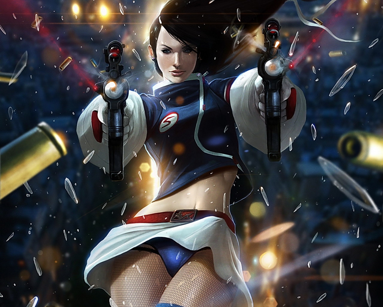 Anime Girl With Gun Wallpaper , HD Wallpaper & Backgrounds