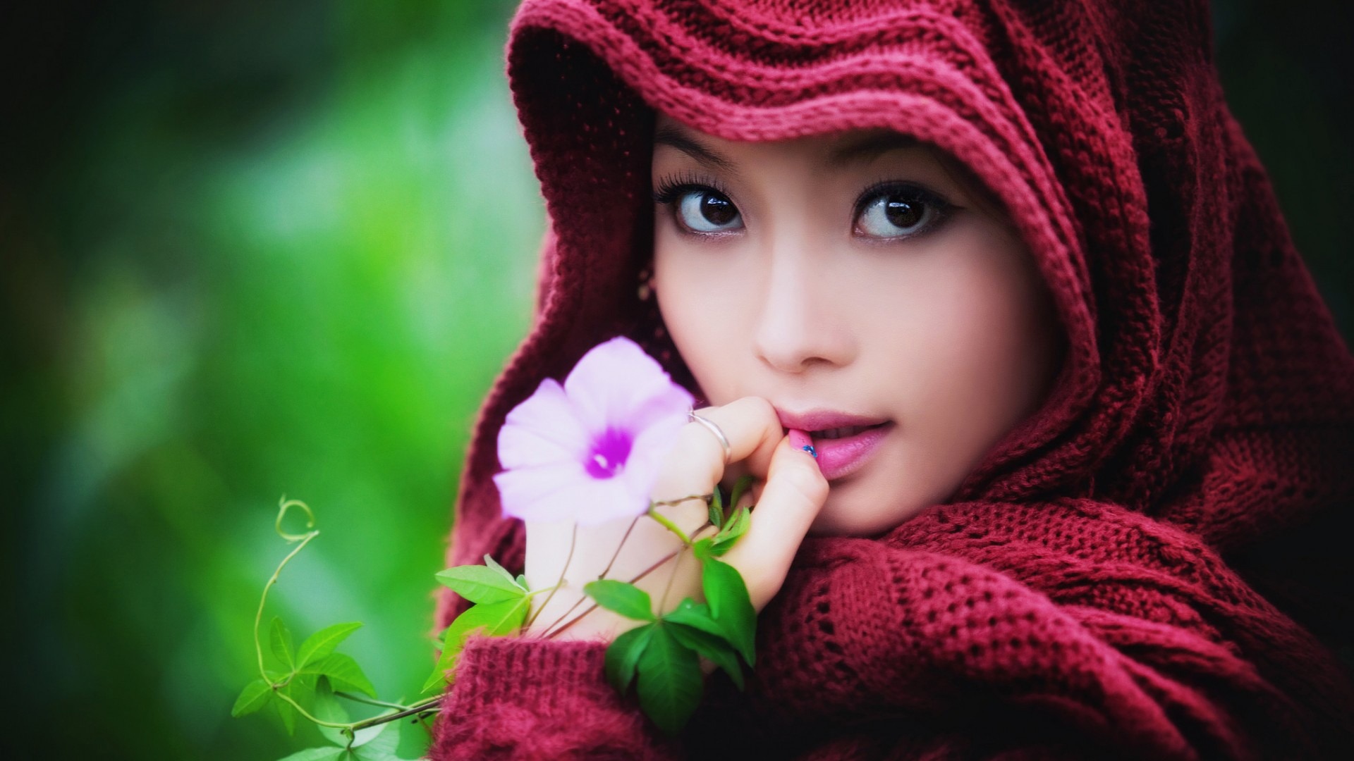People / Wildflower Asian Girl-photo Hd Wallpaper - Sifat Dari Shio Kambing Air , HD Wallpaper & Backgrounds
