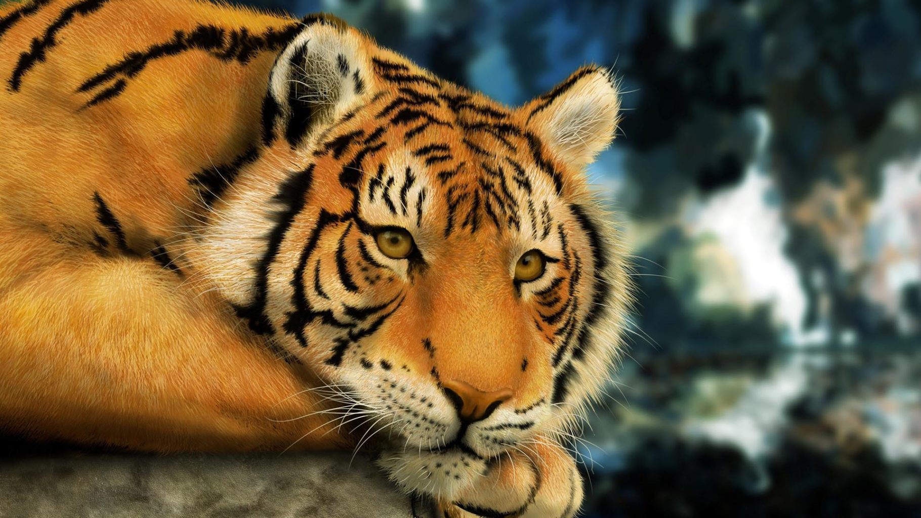 Ultra Hd Wallpapers Tigrt - Tiger 3d Wallpaper Desktop , HD Wallpaper & Backgrounds