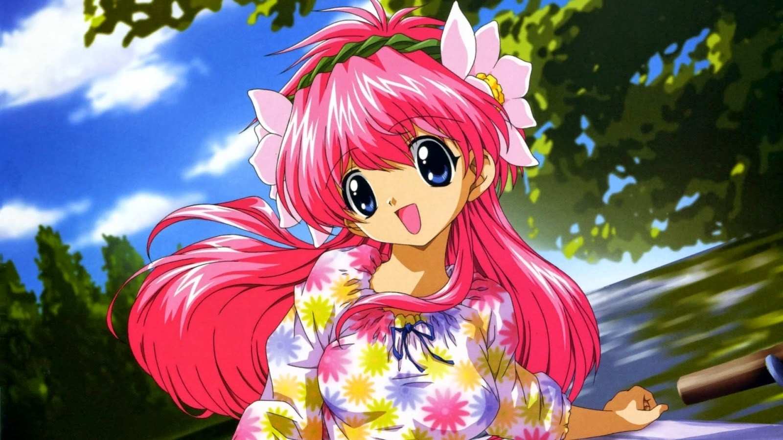 Gambar Anime Terbaru Keren Ban - Cute Girl Cartoon Hd , HD Wallpaper & Backgrounds