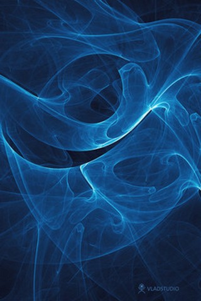 Live Wallpaper For Iphone - Blue Background Art , HD Wallpaper & Backgrounds