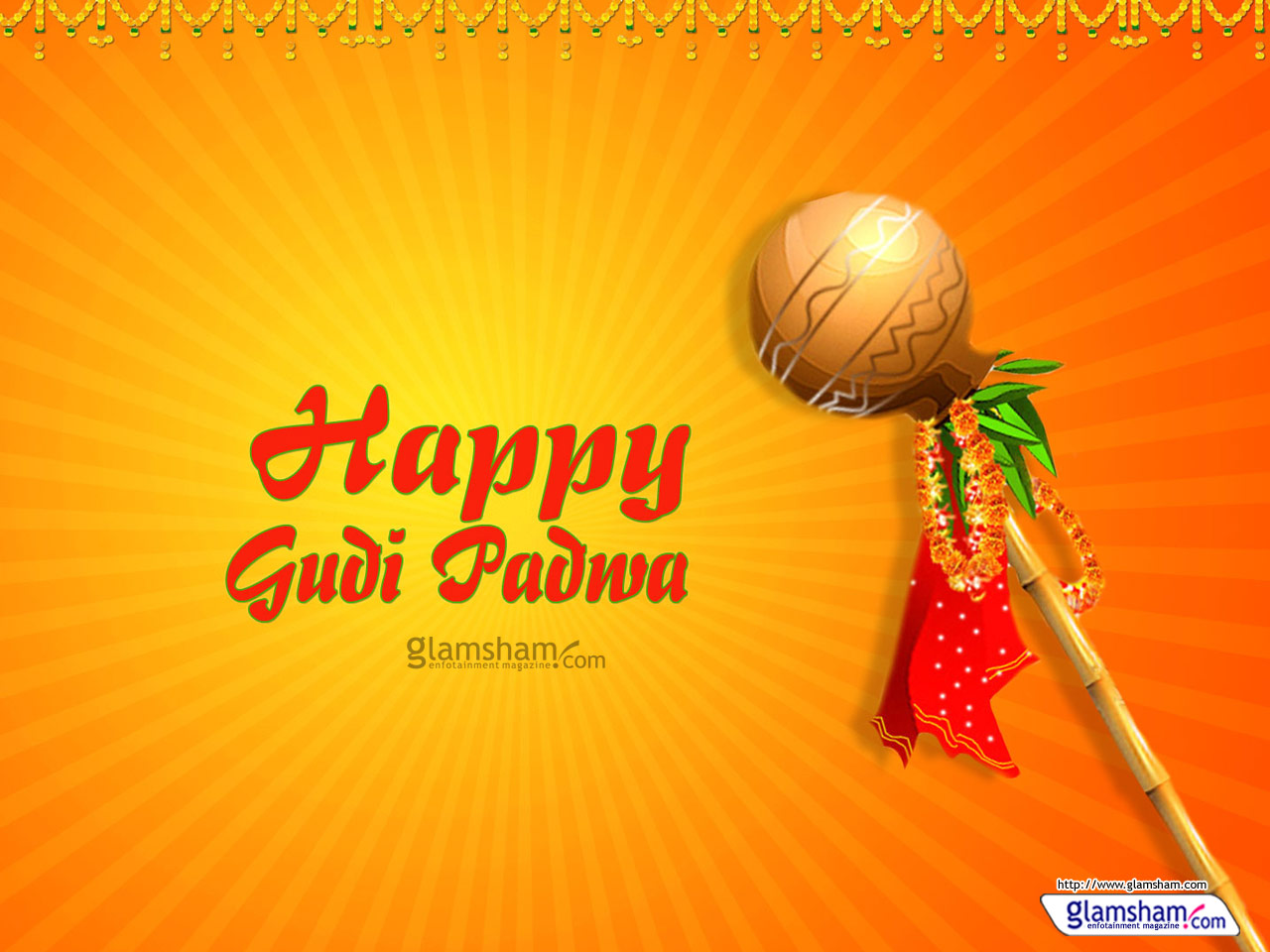 Gudi Padwa Wallpaper - Gudi Padwa Images Hd , HD Wallpaper & Backgrounds