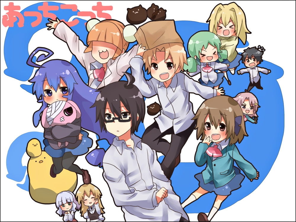 Place To Place - Acchi Kocchi All Characters , HD Wallpaper & Backgrounds