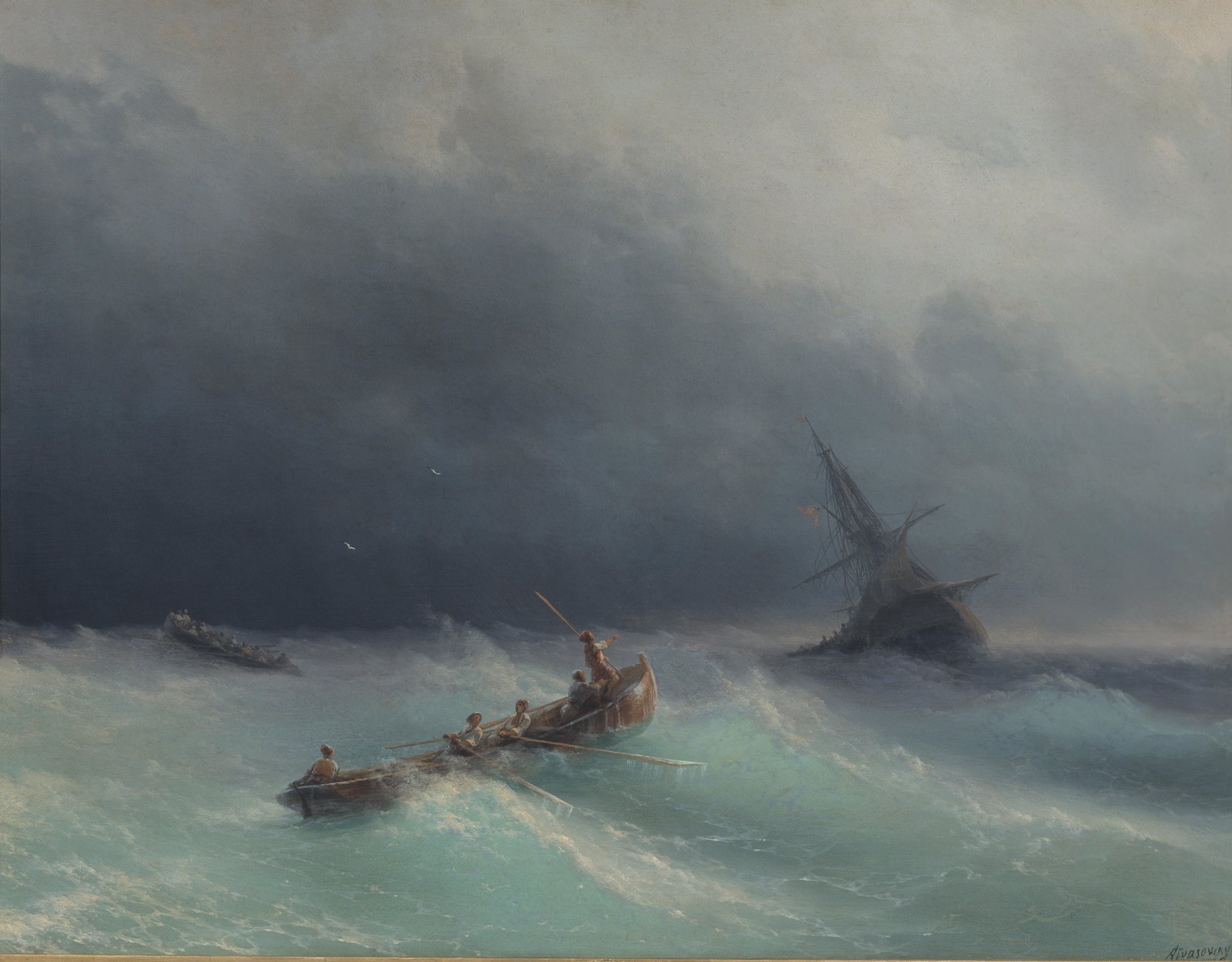 Storm At Sea , HD Wallpaper & Backgrounds