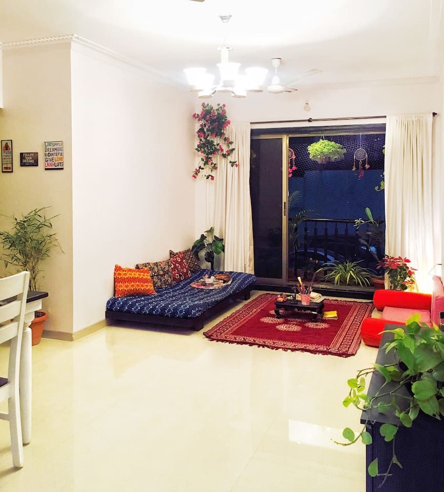 Apartment Decorating Rental Temporary Wallpaper Best - Mumbai Living Room Interior Design , HD Wallpaper & Backgrounds
