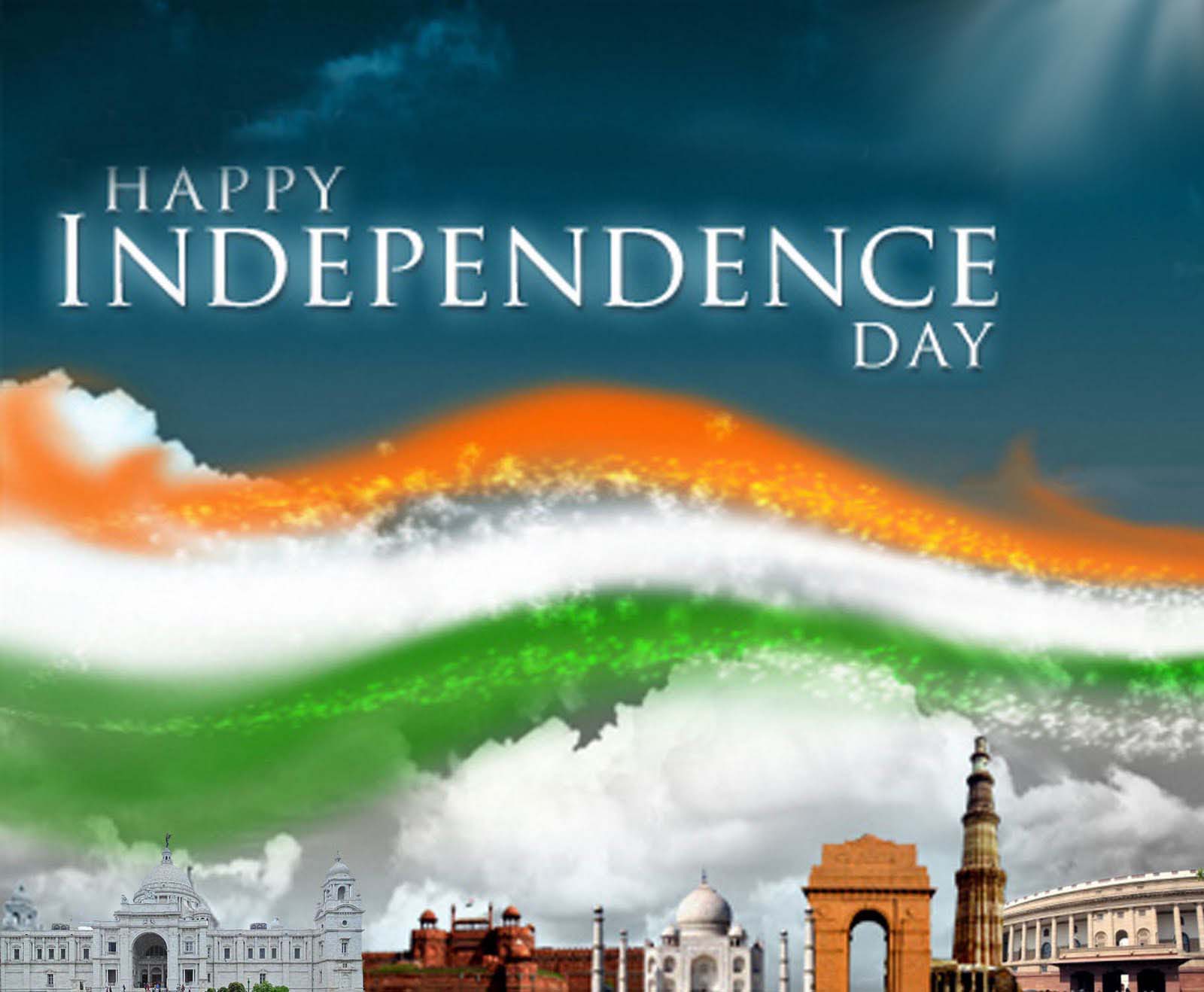 2016 Happy Independence Day Wallpapers Free Download - Happy Independence Day Card , HD Wallpaper & Backgrounds