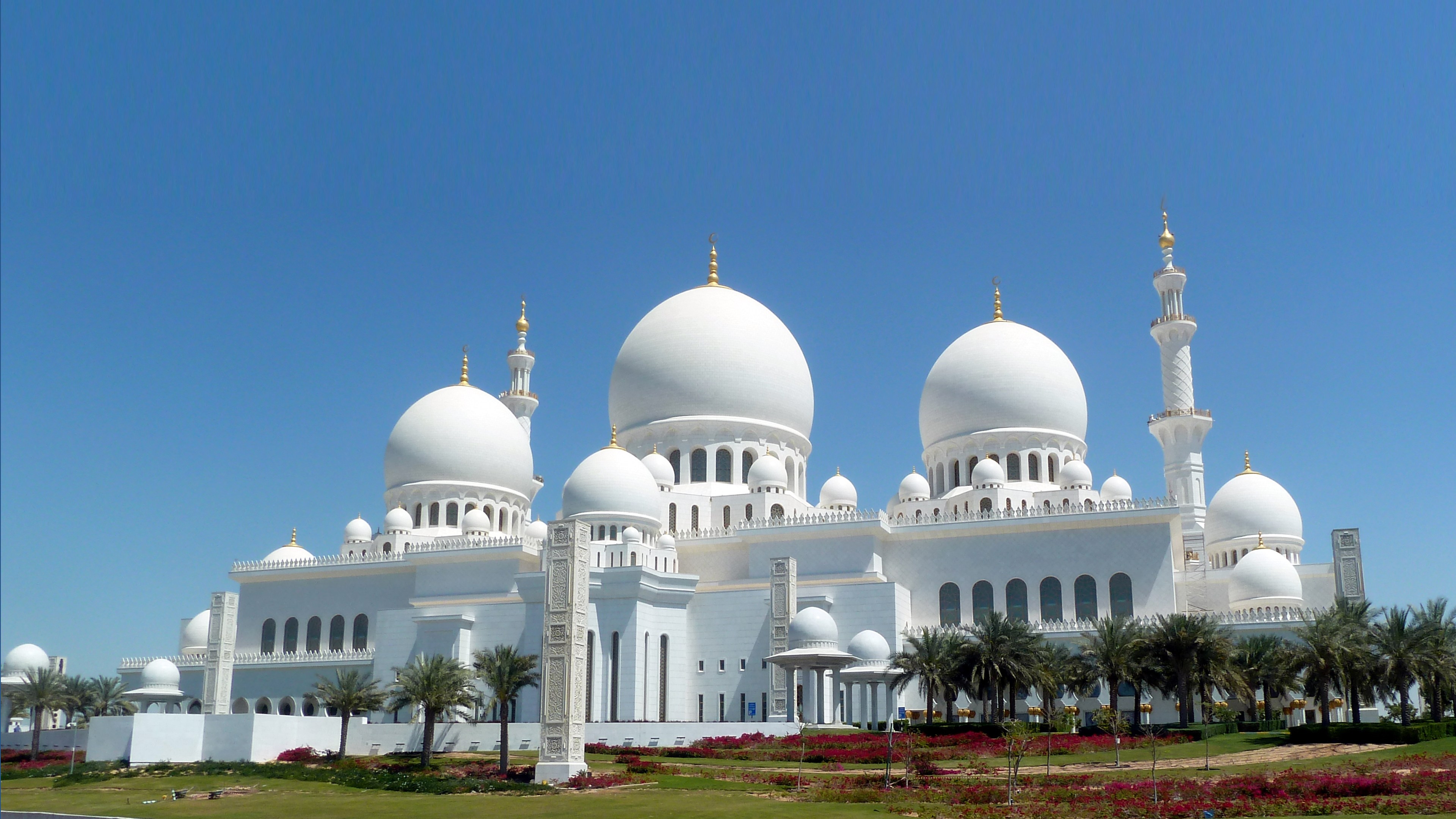 Sheikh Zayed Abu Dhabi United Arab Emirates Beautiful - Beautiful Mosque Desktop , HD Wallpaper & Backgrounds