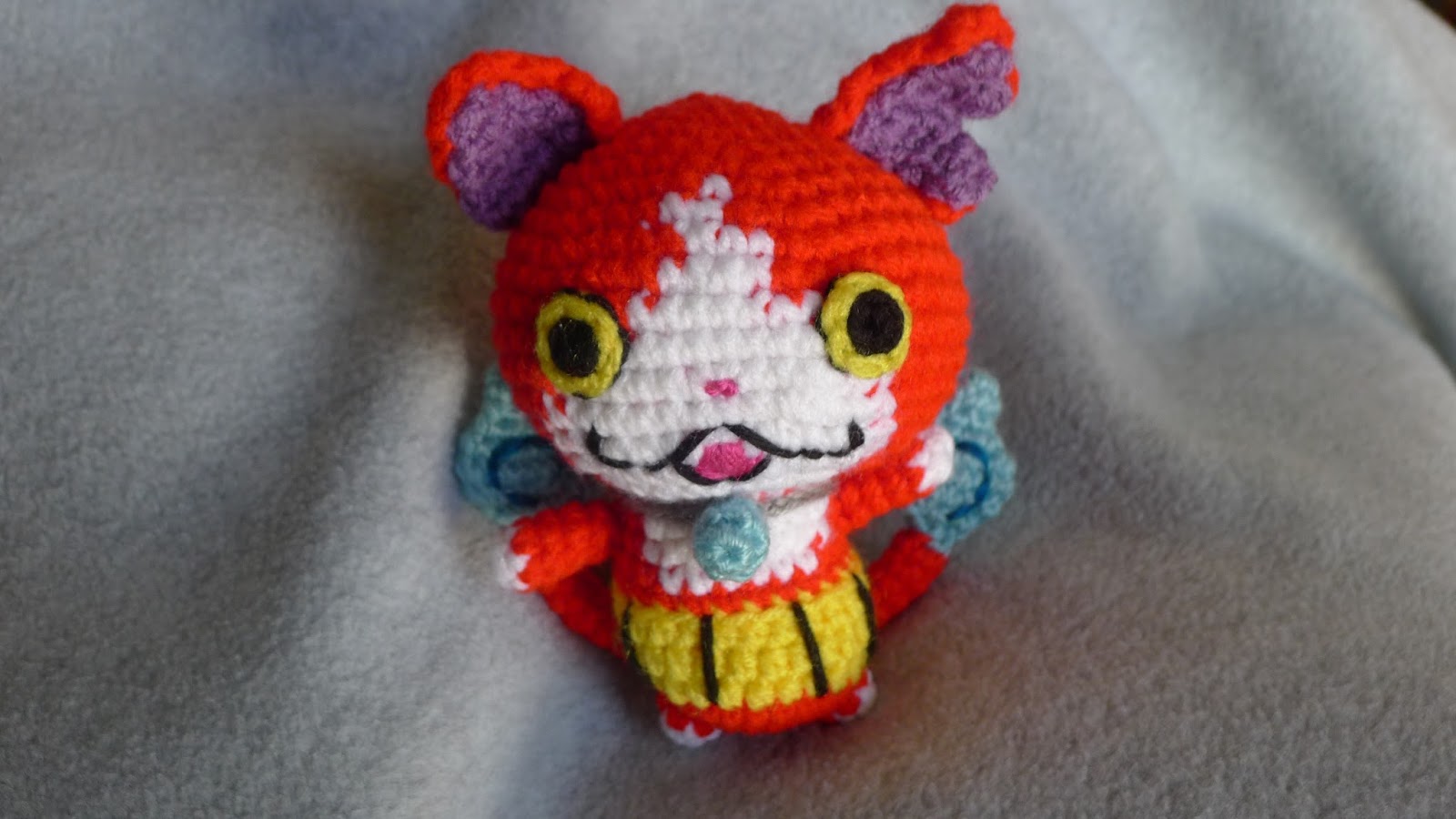 For His Birthday I Decided To Crochet Him Jibanyan, - Yo Kai Amigurumi , HD Wallpaper & Backgrounds