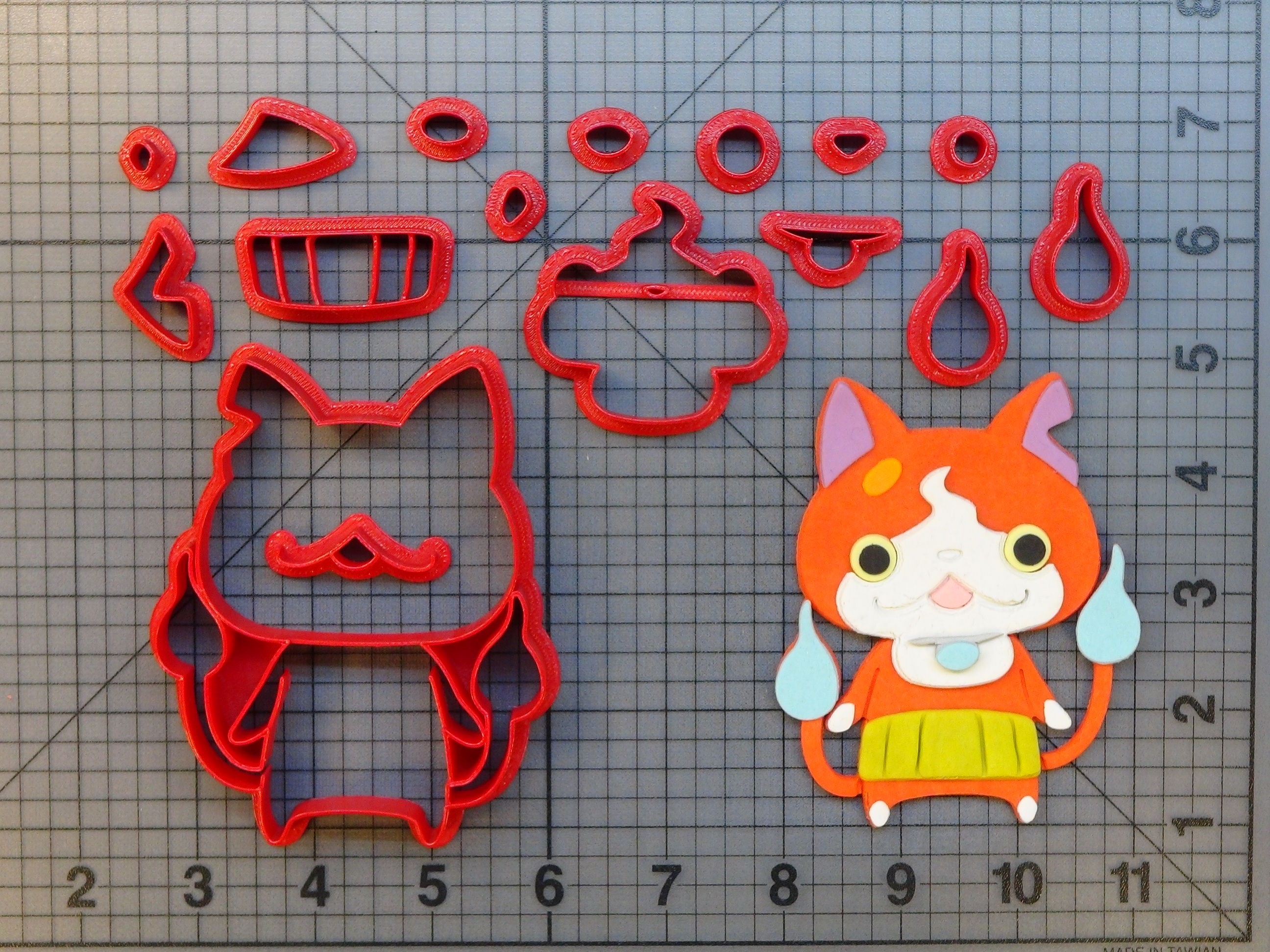 Yo Kai Watch Jibanyan 266 814 Cookie Cutter Set - Craft , HD Wallpaper & Backgrounds