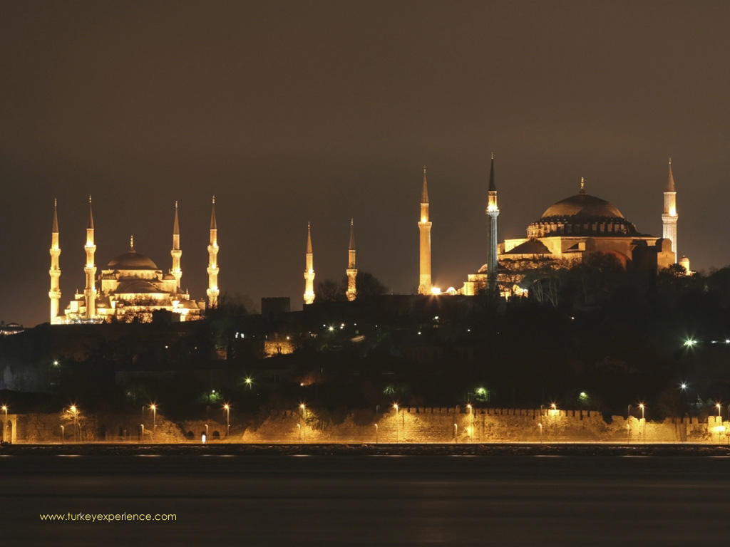 Wallpaper Hagia Sophia - Sultan Ahmed Mosque , HD Wallpaper & Backgrounds