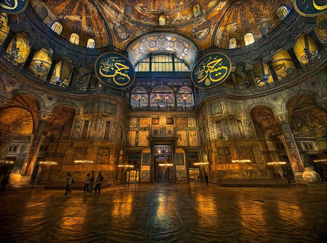 Hagia Sophia Interior In Istanbul Wallpaper Hagia Sophia