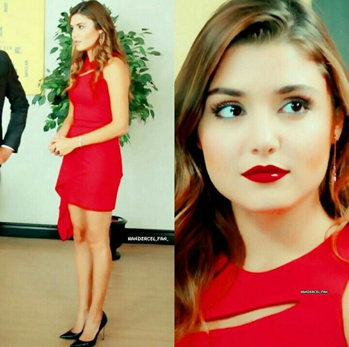 She Wear Awesome Red Dress She Looking So Beautiful - Hande Ercel Red Dress , HD Wallpaper & Backgrounds