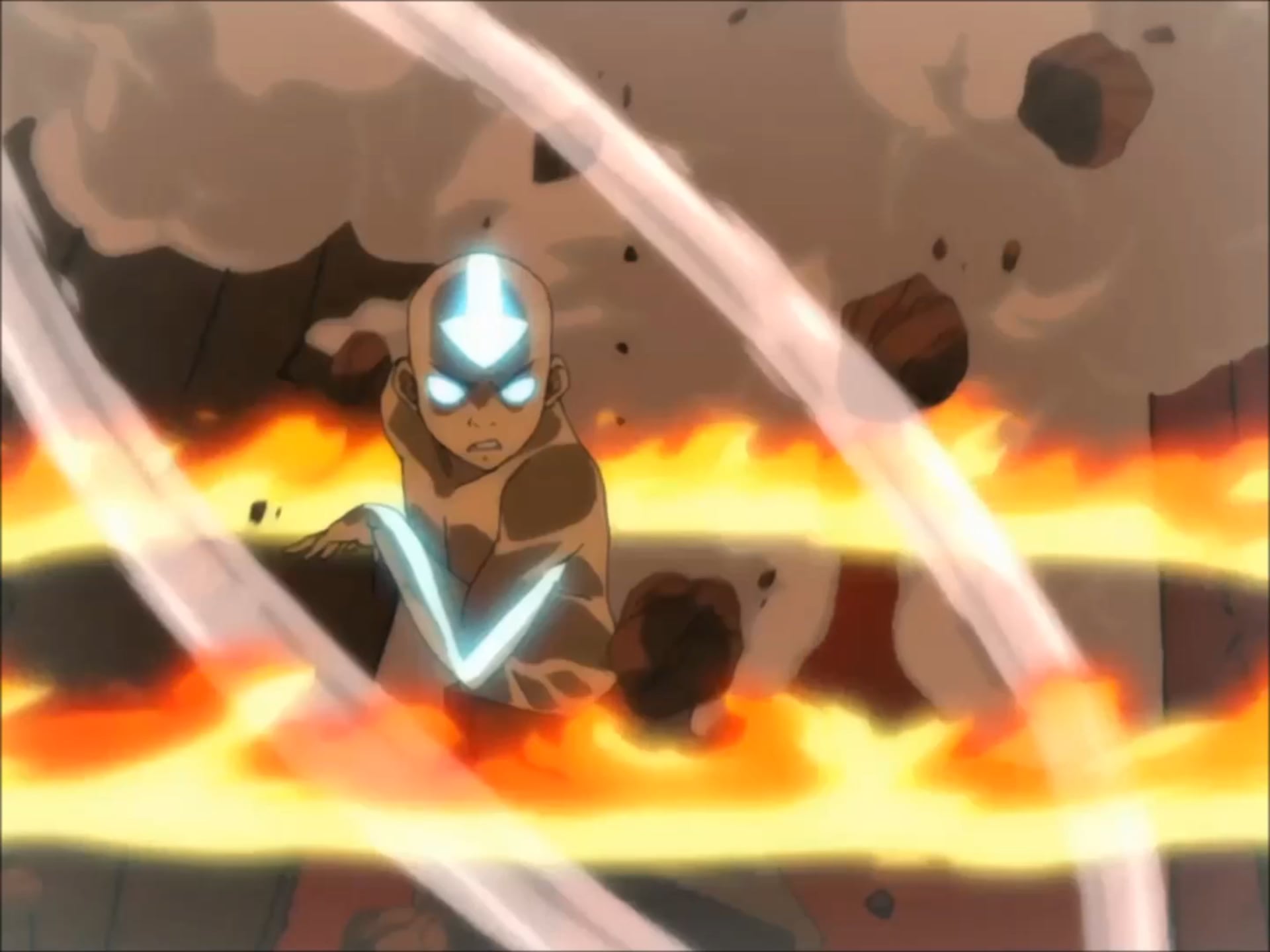 Avatar Aang Vs Phoenix King Ozai The Final Battle - Avatar Aang Elements Gif , HD Wallpaper & Backgrounds