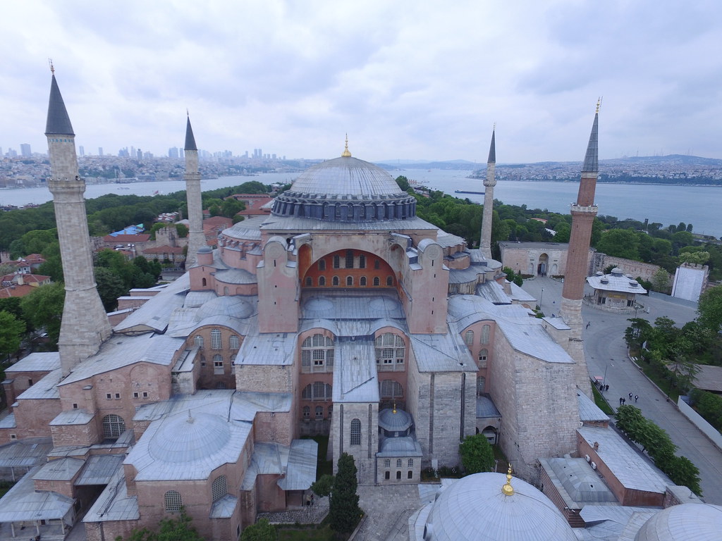 Hagia Sophia From The Air - Dome , HD Wallpaper & Backgrounds