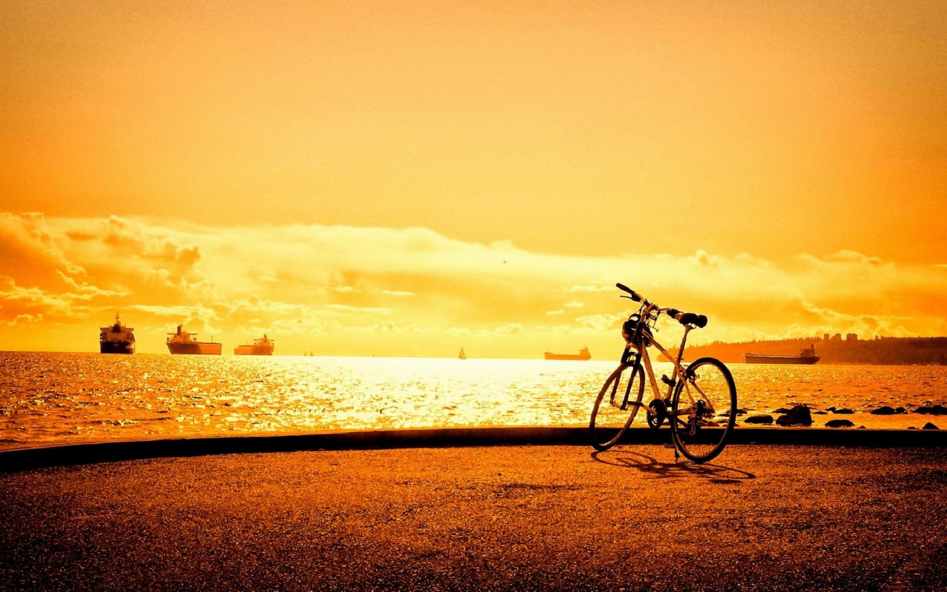Deniz Manzarası Ve Bisiklet - Bicycle Wallpaper Hd , HD Wallpaper & Backgrounds