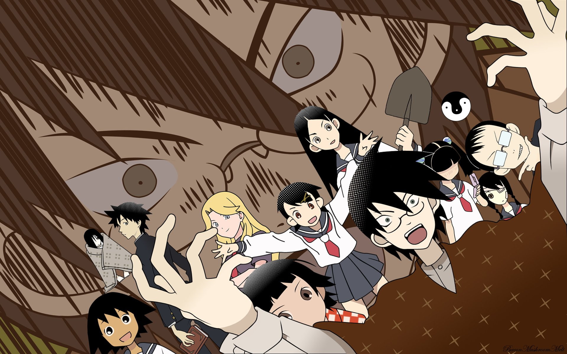 Anime, Sayonara, Zetsubou-sensei, Abiru Kobushi, Chiri - Sayonara Zetsubou Sensei Fanart , HD Wallpaper & Backgrounds