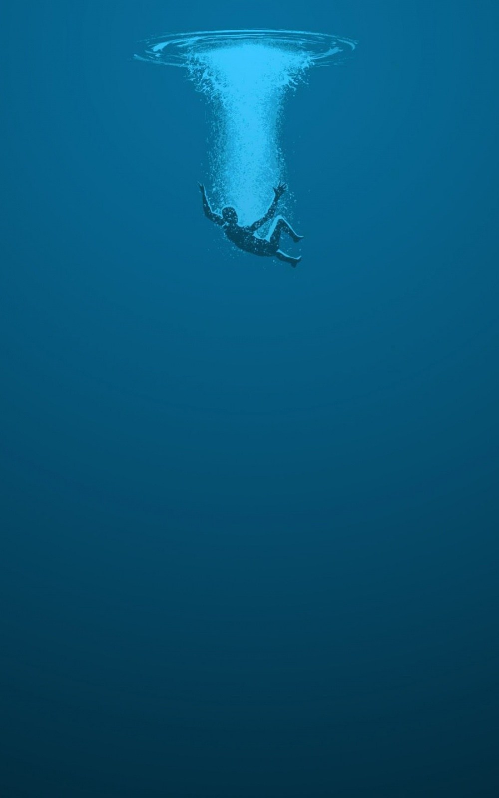Man Drowning Blue Water Lockscreen Android Wallpaper - Iphone 6 Hd Disney , HD Wallpaper & Backgrounds