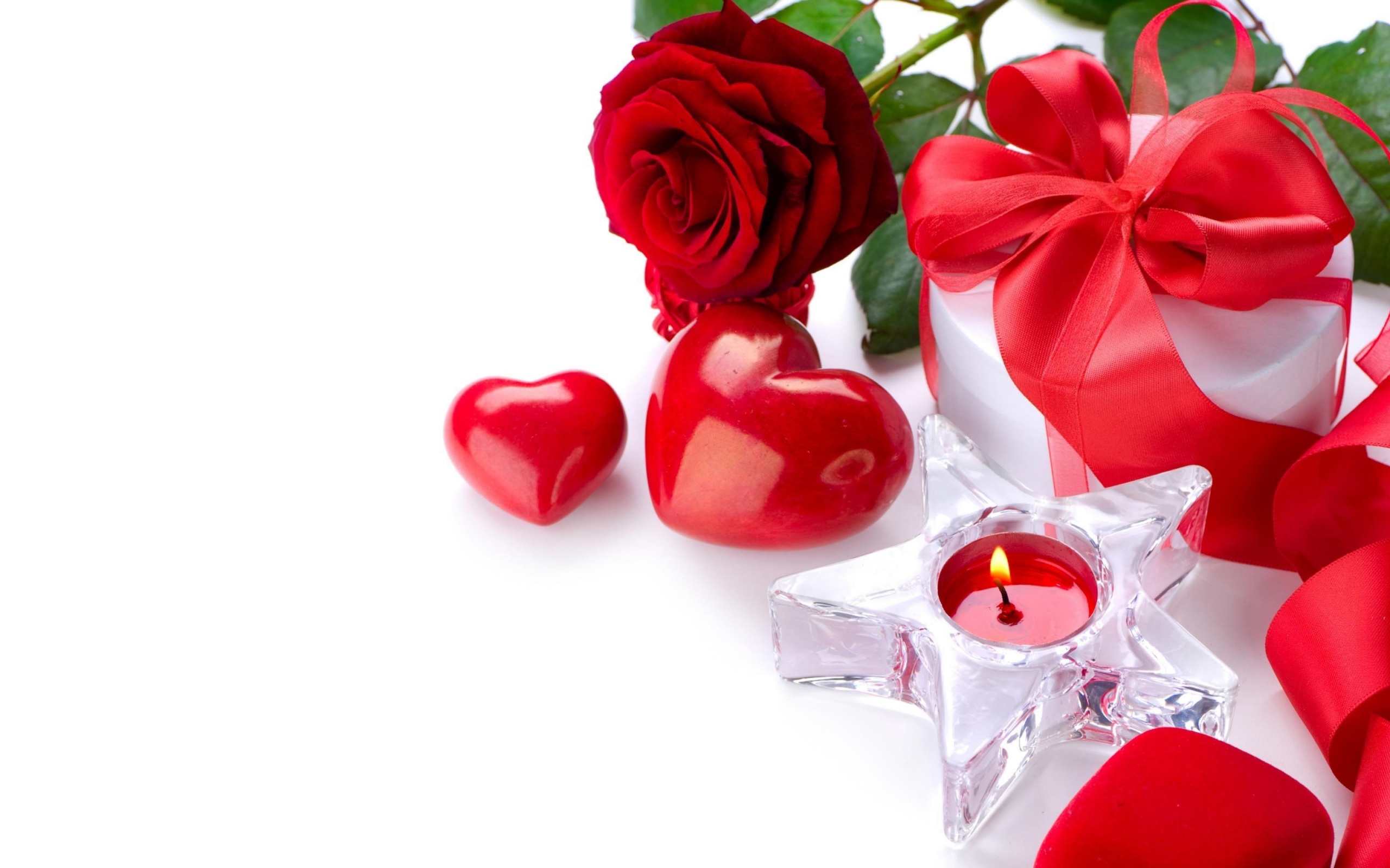 Heart And Roses - Happy Valentine Day Hd , HD Wallpaper & Backgrounds
