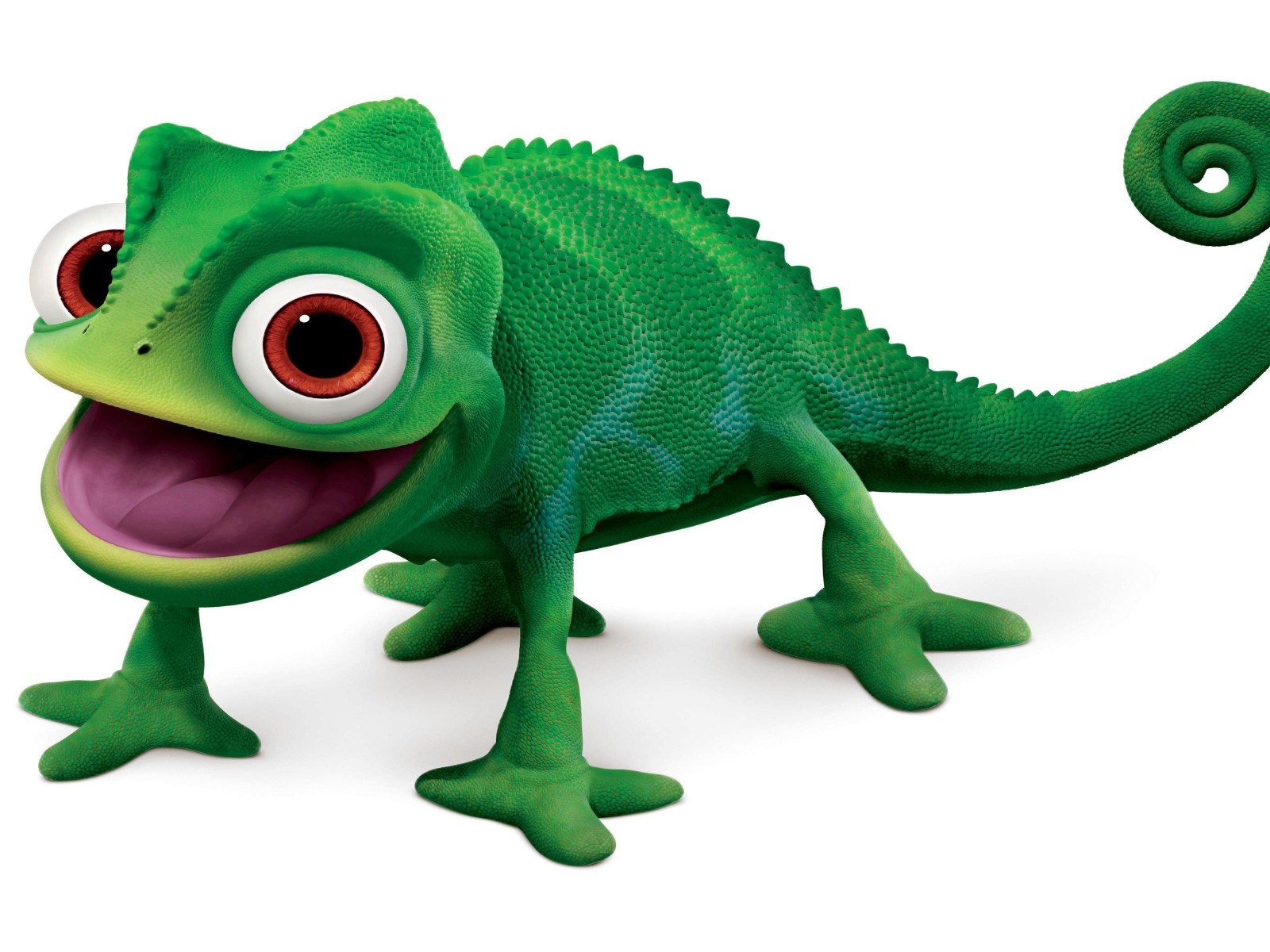 Green Chameleon Animal Toy Long Tongue Wallpapers - Rapunzel Neu Verföhnt Pascal , HD Wallpaper & Backgrounds