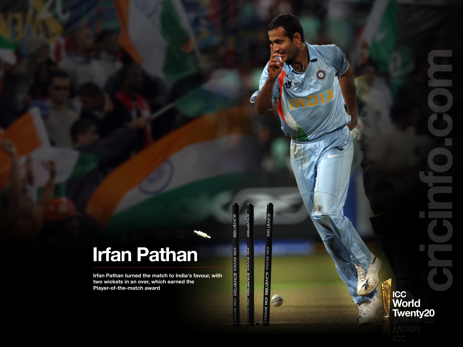 Irfan Pathan, The Player Of The Match - Irfan Pathan , HD Wallpaper & Backgrounds