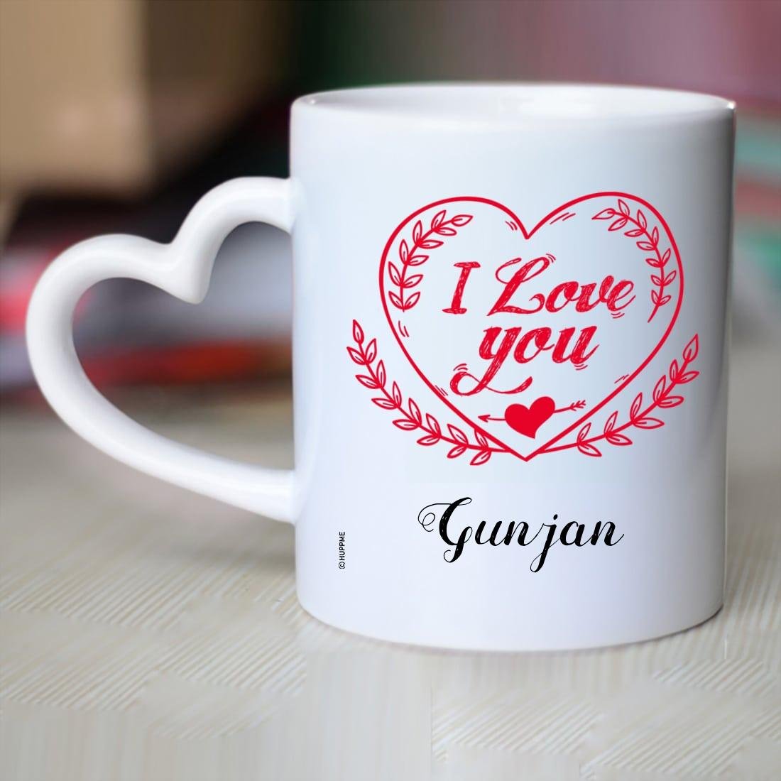 Buy Huppme I Love You Gunjan Heart Handle Mug Online - Jyothi I Love You , HD Wallpaper & Backgrounds