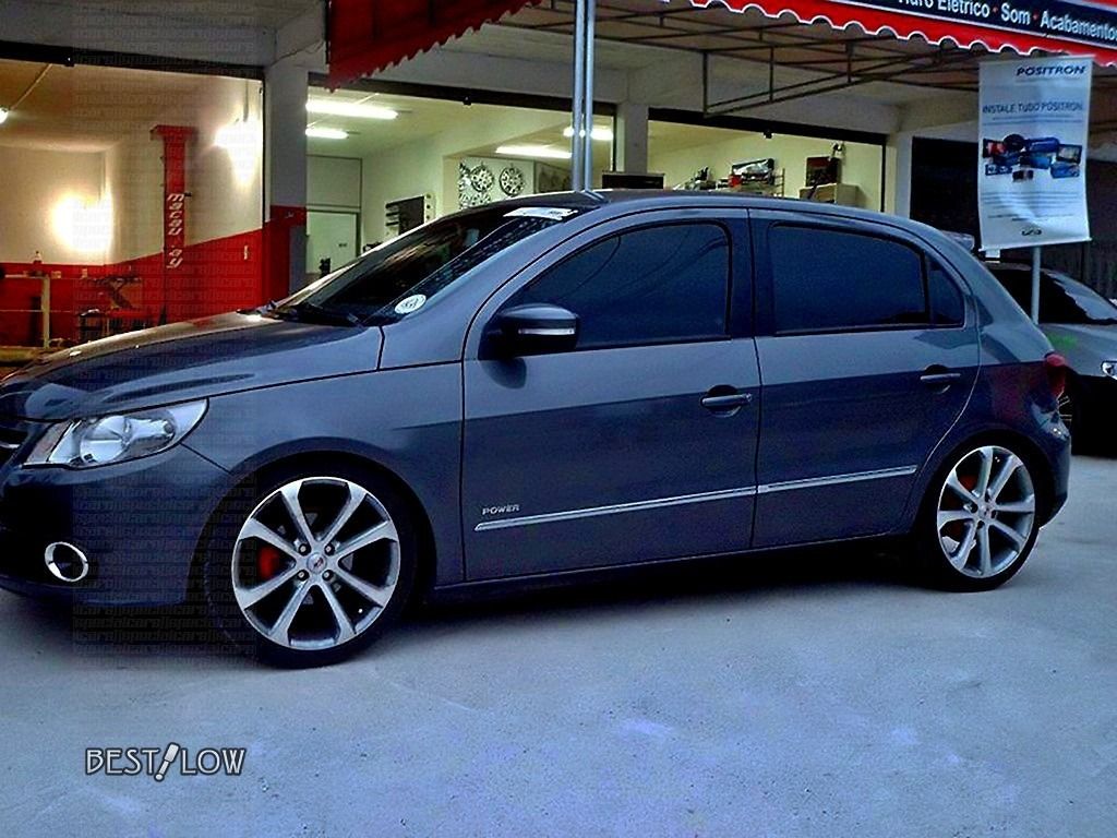 Vw gol G5 rebaixado Grafite Com Rodas Réplica gol - Gol G5 Com Roda Aro 17 , HD Wallpaper & Backgrounds