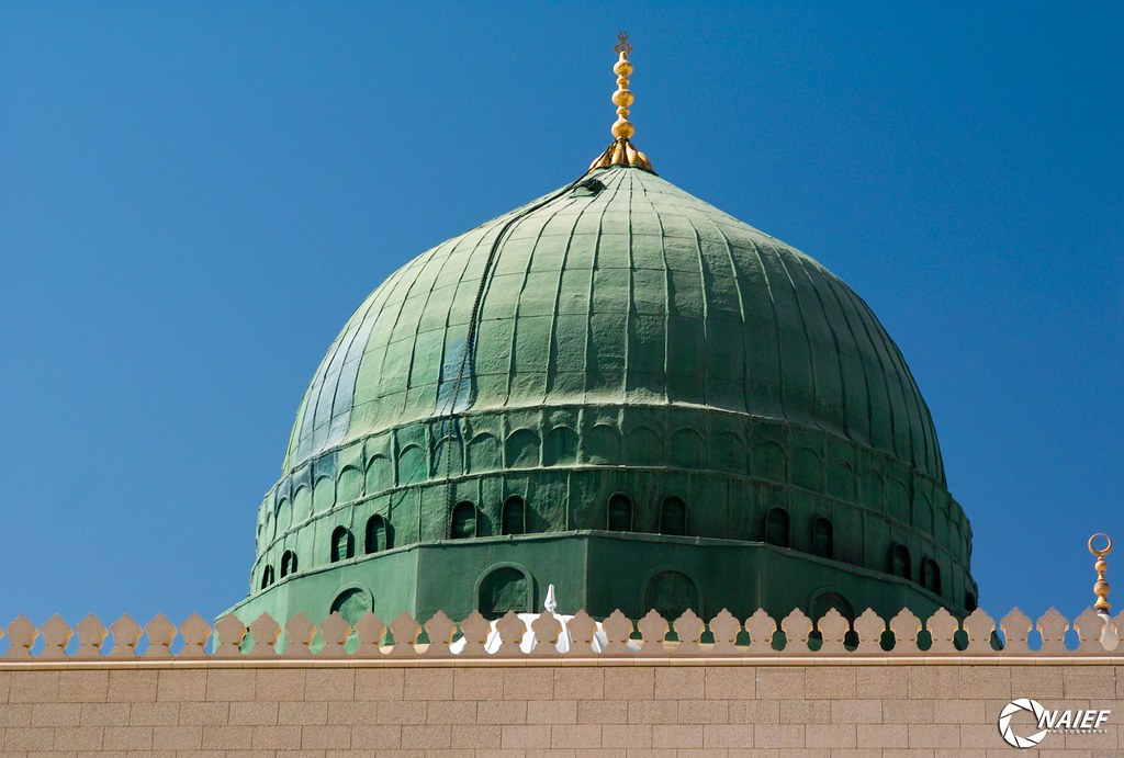 Prophet Mohammed Green Dome Naief Mubarek Flickr - Qalat Hilati Anta Waseelati Adrikni Ya Rasoolallah , HD Wallpaper & Backgrounds
