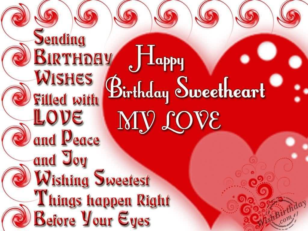 Birthday Messages For Girlfriend Images - Happy Birth Day Wishes To Lover , HD Wallpaper & Backgrounds