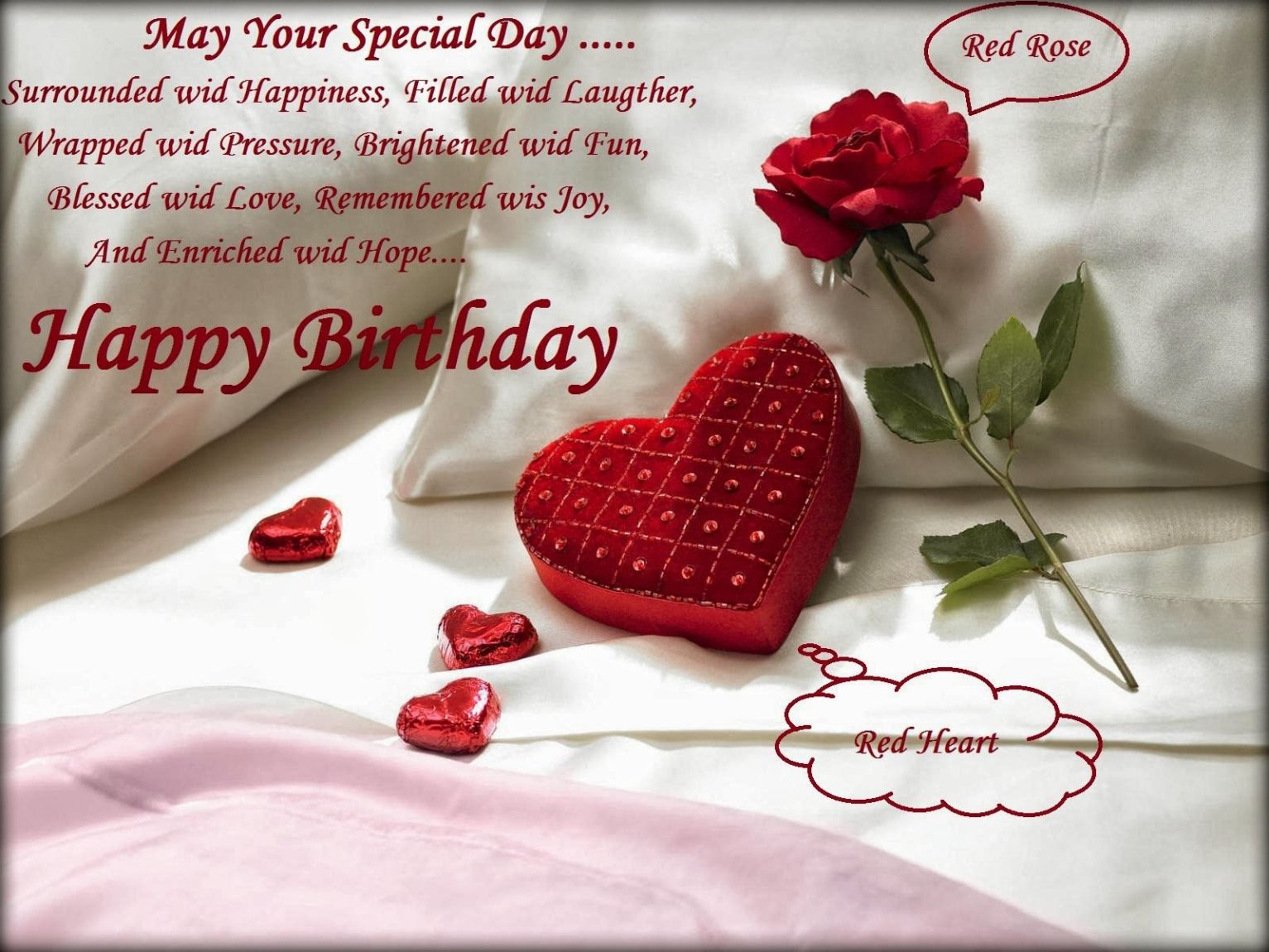 Free Download Cute Happy Birthday Quotes For Girlfriend - Happy Rose Day My Love , HD Wallpaper & Backgrounds