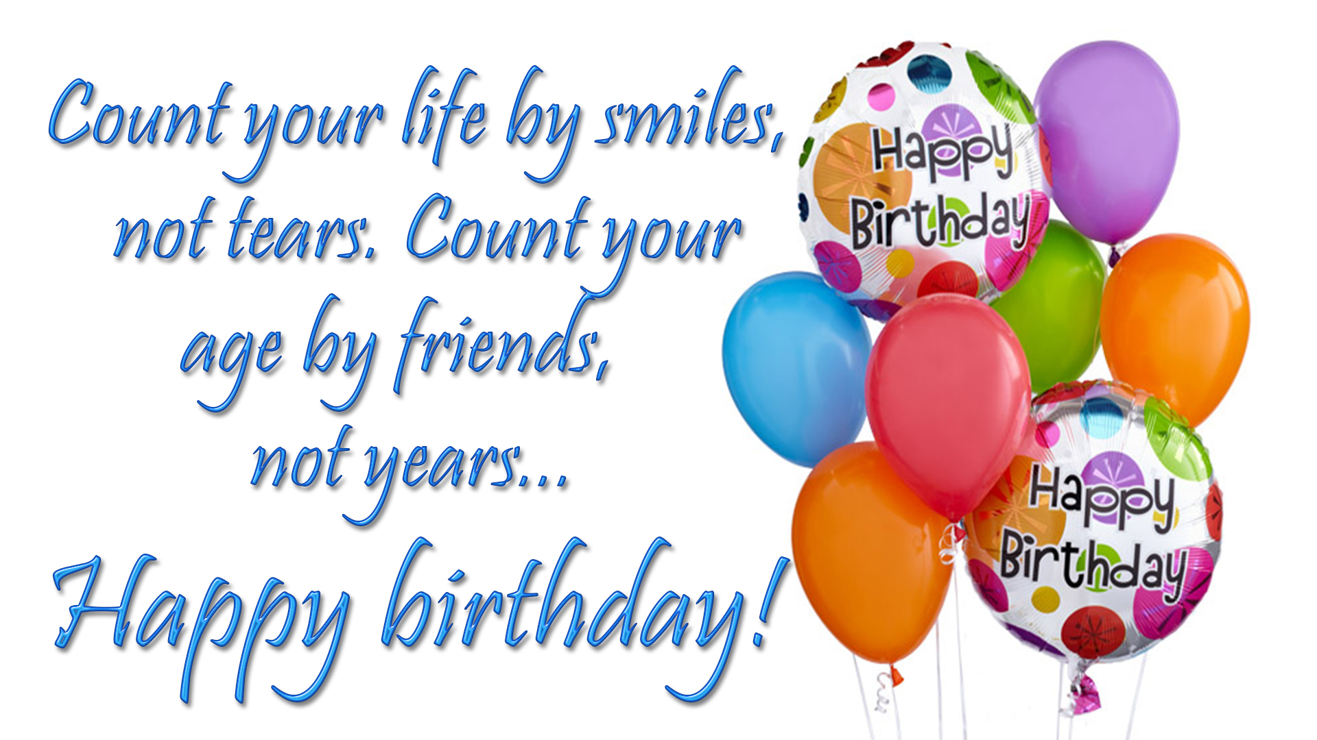 Beautiful Birthday Wishes Hd Image - Balloon , HD Wallpaper & Backgrounds