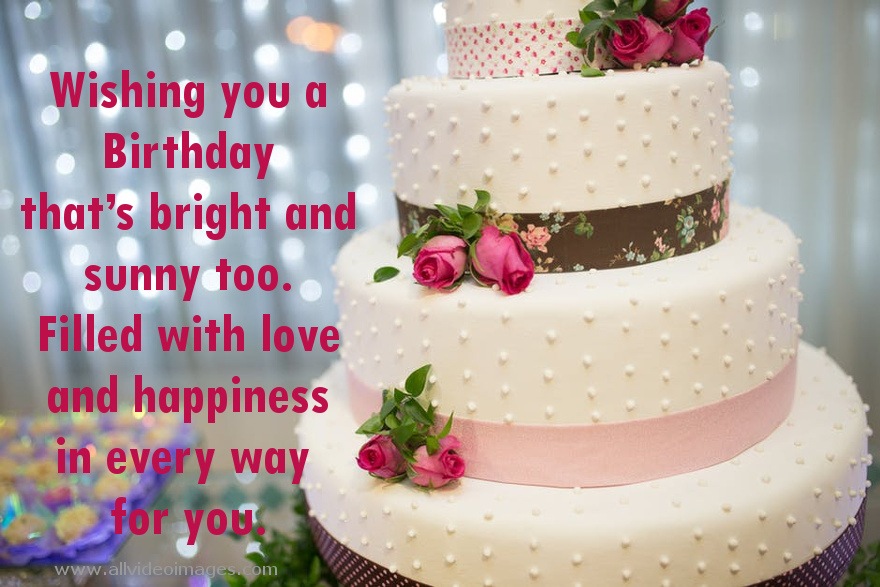 Birthday Wishes With Cake Images - Wedding Cake In Nigeria , HD Wallpaper & Backgrounds
