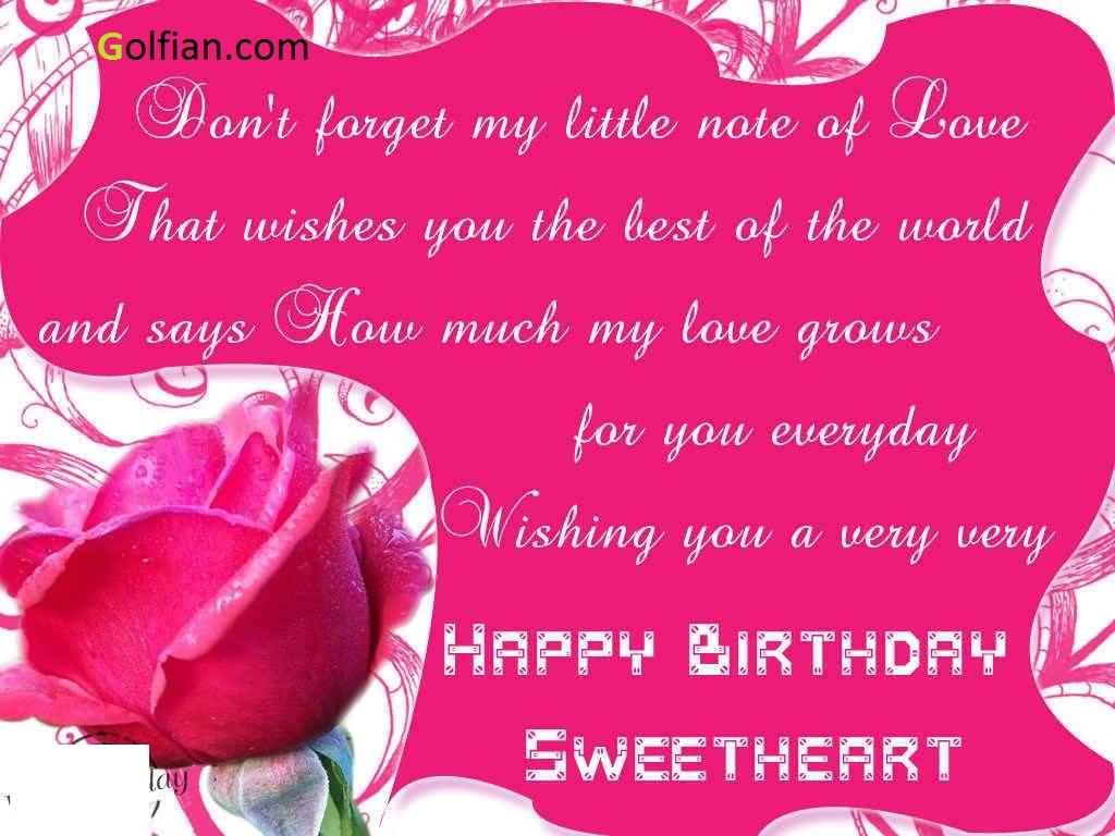 Lovely Wishing You A Very Happy Birthday Sweetheart - Best Lover Birthday Wishes , HD Wallpaper & Backgrounds