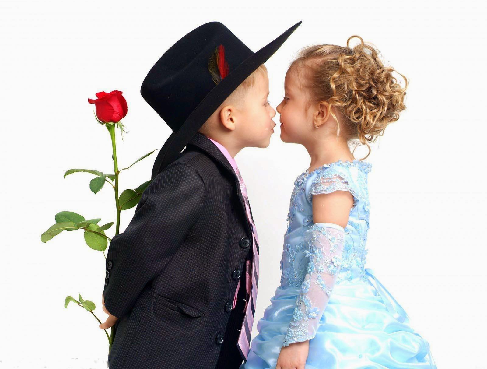 Boy Girl Hot Kiss Wallpaper - Baby Love Kiss , HD Wallpaper & Backgrounds