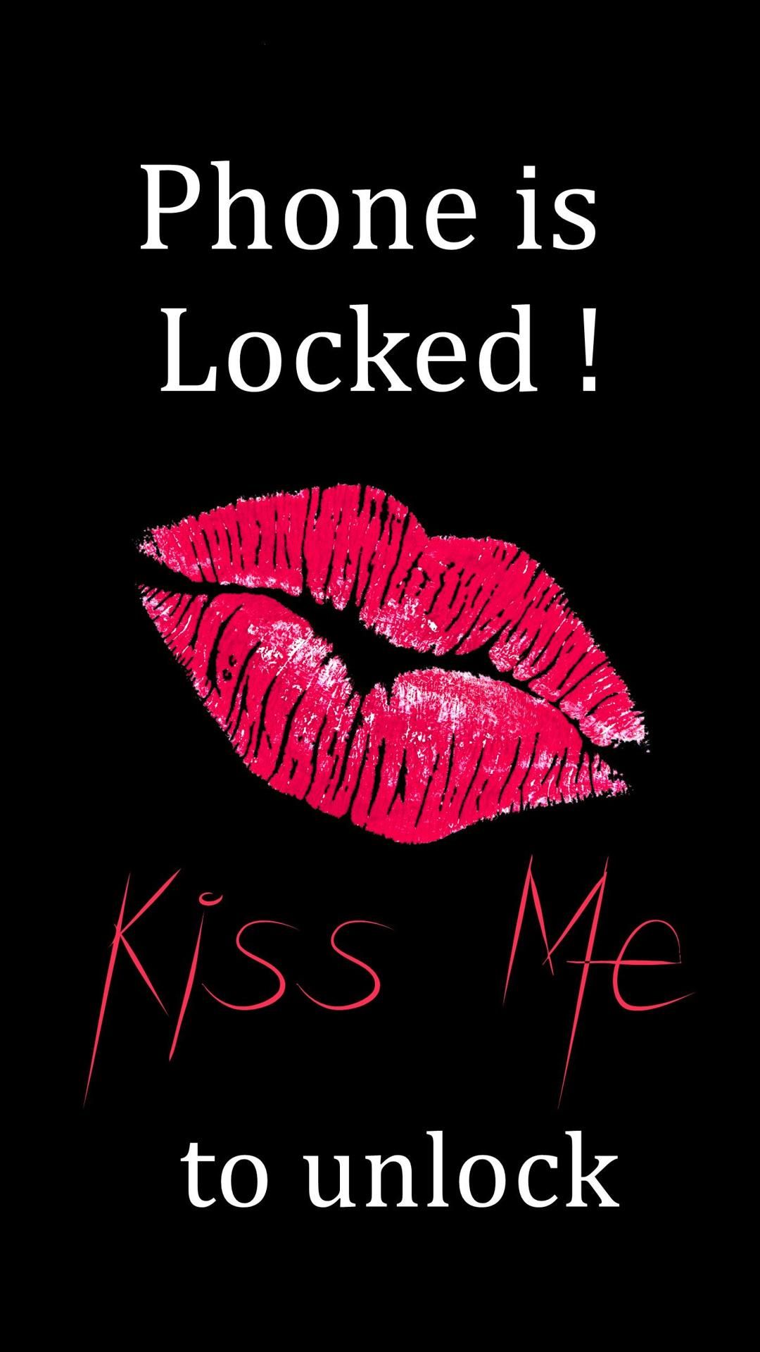 Phone Kiss Unlock - Iphone Wallpaper Dont Touch My Phone , HD Wallpaper & Backgrounds