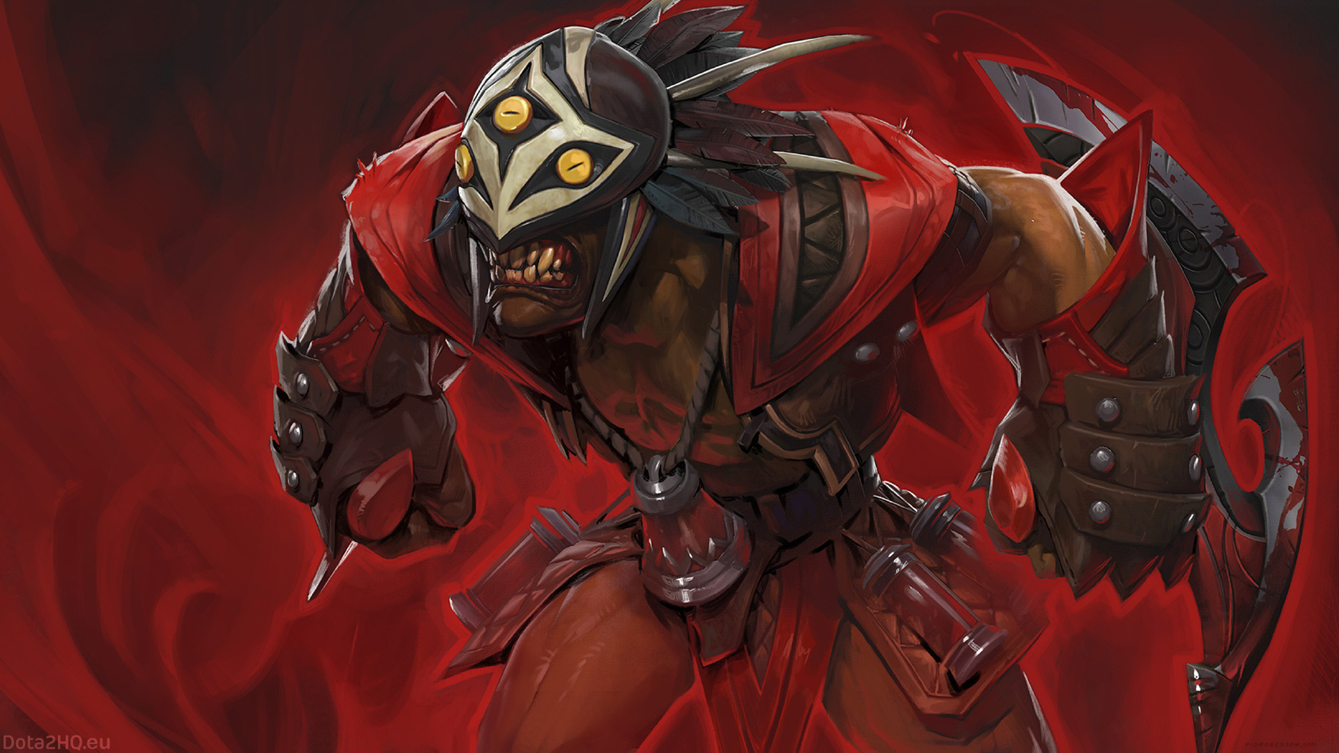 Bloodseeker's Lust Of Ancient Crimson - Hero Dota 2 Bloodseeker , HD Wallpaper & Backgrounds