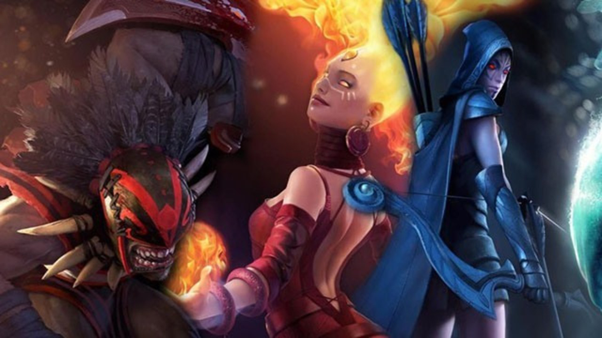 Bloodseeker Vengeful Spirit And Drow Ranger Learning - Dota 2 Heroes , HD Wallpaper & Backgrounds