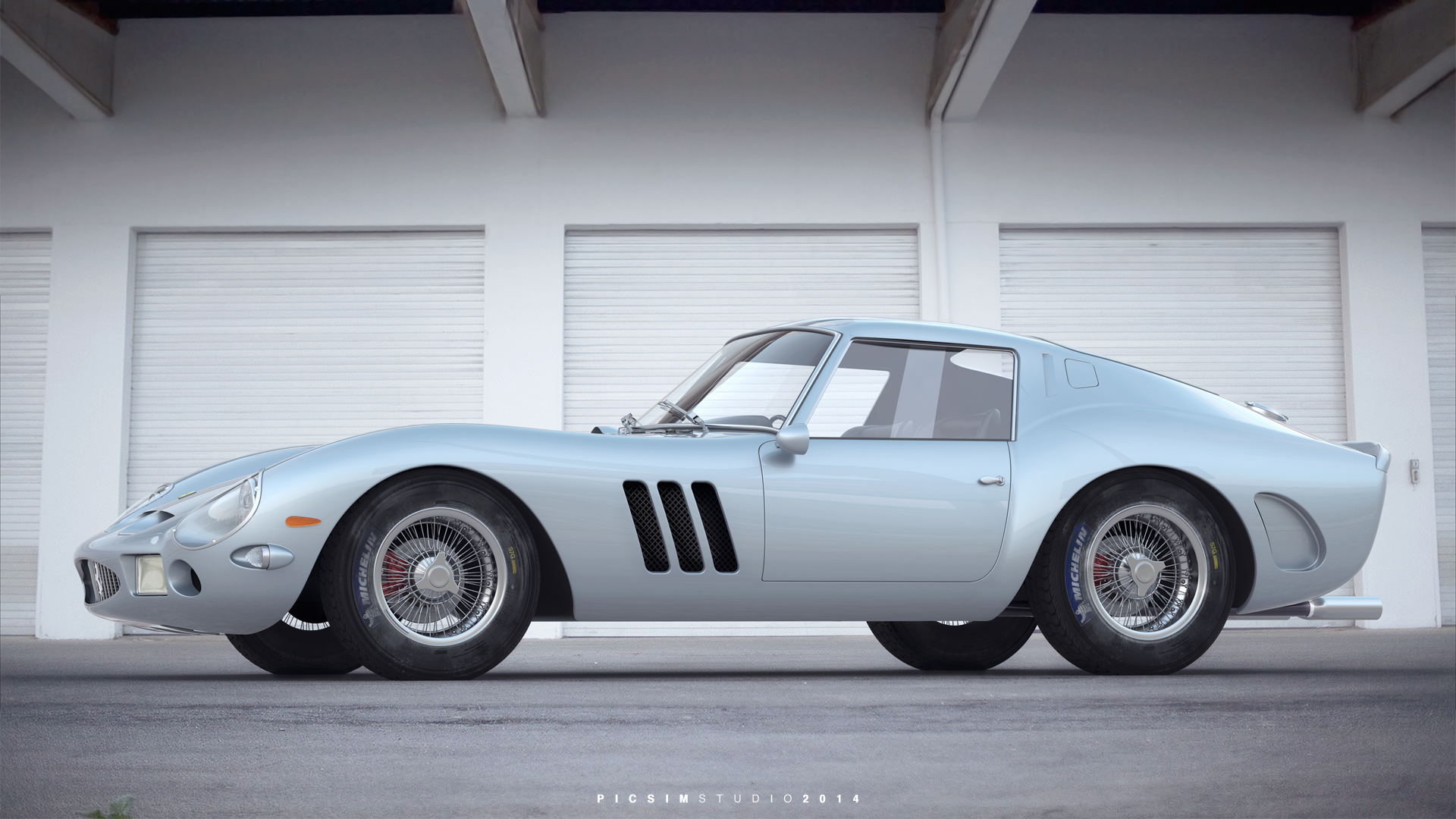 Ferrari 250 Gto By Picsim Studio - 3d Blackplates For Keyshot , HD Wallpaper & Backgrounds