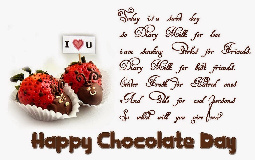 Happy Chocolate Day Wishes - Shayari On Chocolate Day , HD Wallpaper & Backgrounds