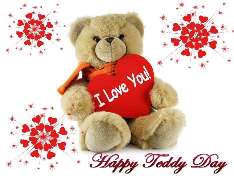 Download Happy Teddy Day 2016 Quote Pic Wallpaper For - Happy Teddy Day For Girlfriend , HD Wallpaper & Backgrounds