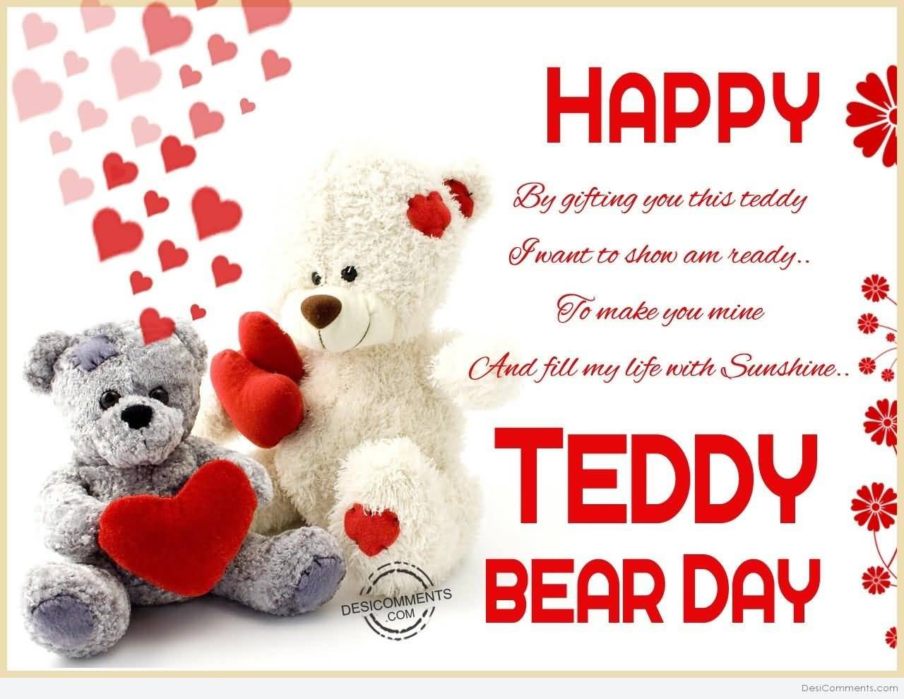 By Gifting You This Teddy I Want To Show Am Ready To - Beautiful Happy Teddy Day , HD Wallpaper & Backgrounds