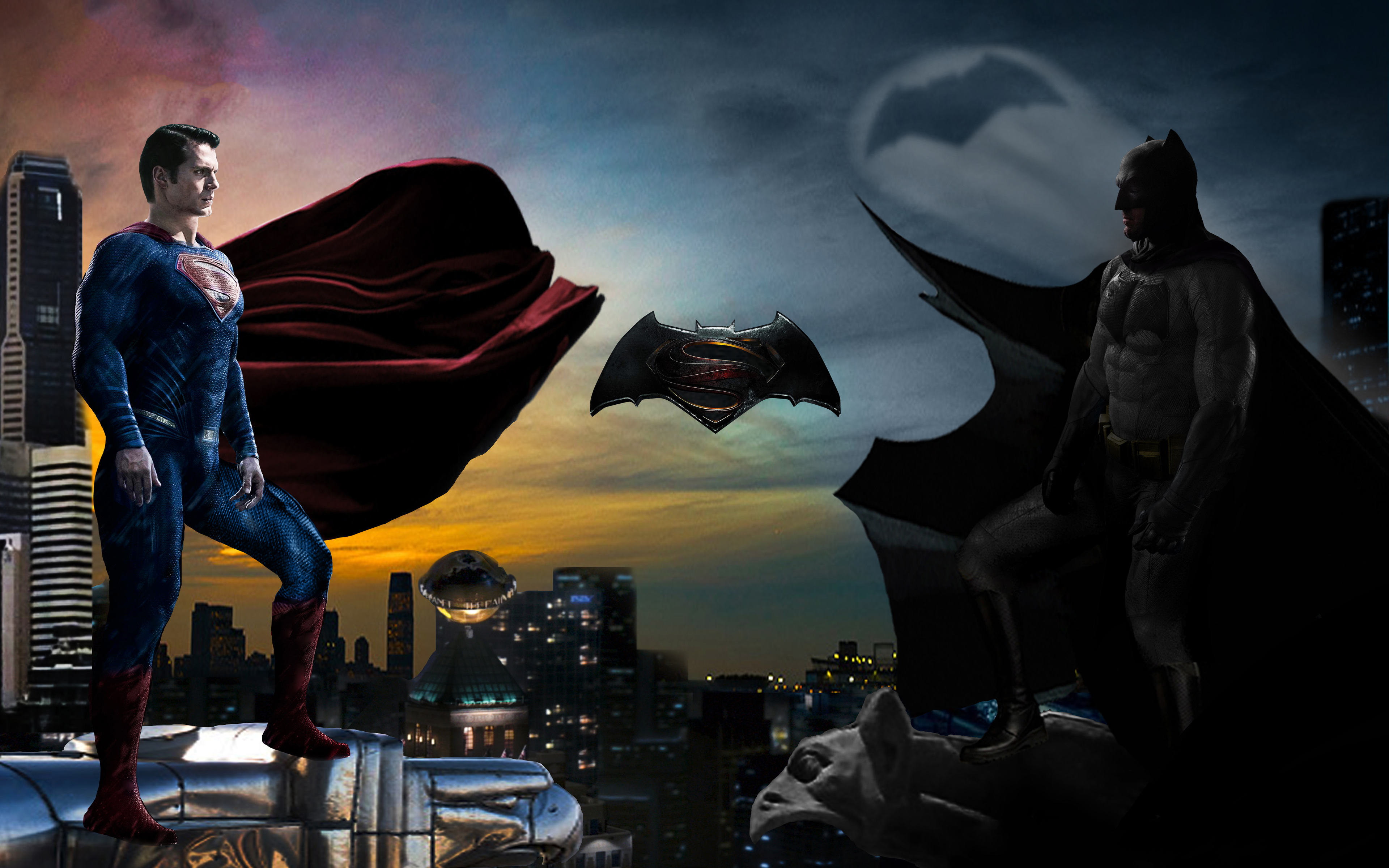 Creative Graphics / Superman Wallpaper - Superman Batman V Superman Artwork , HD Wallpaper & Backgrounds